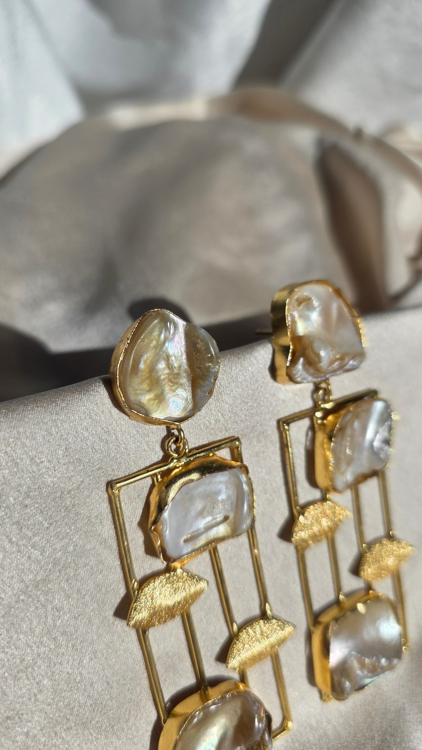 Orecchini in madreperla