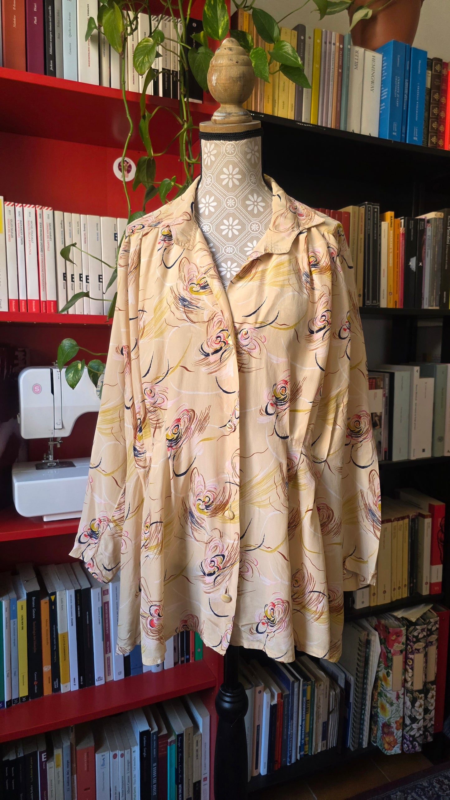 Camicia cipria astratta