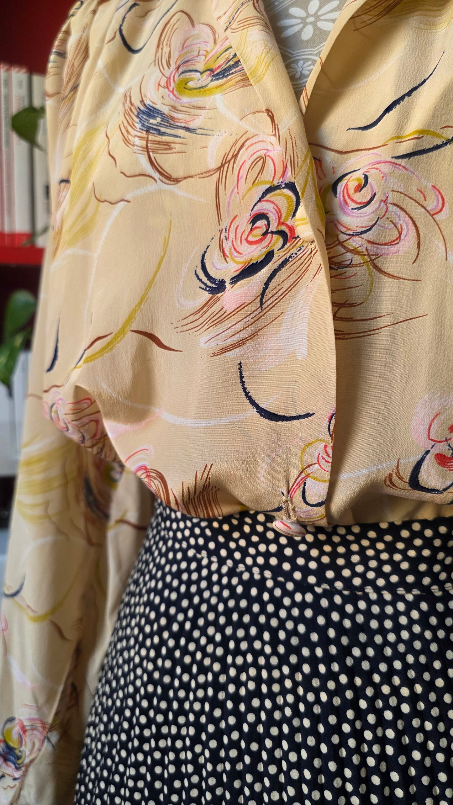 Camicia cipria astratta