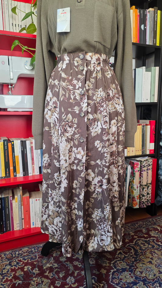 Gonna in seta sartoriale