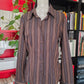 Camicia righe marrone