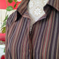 Camicia righe marrone