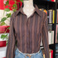 Camicia righe marrone