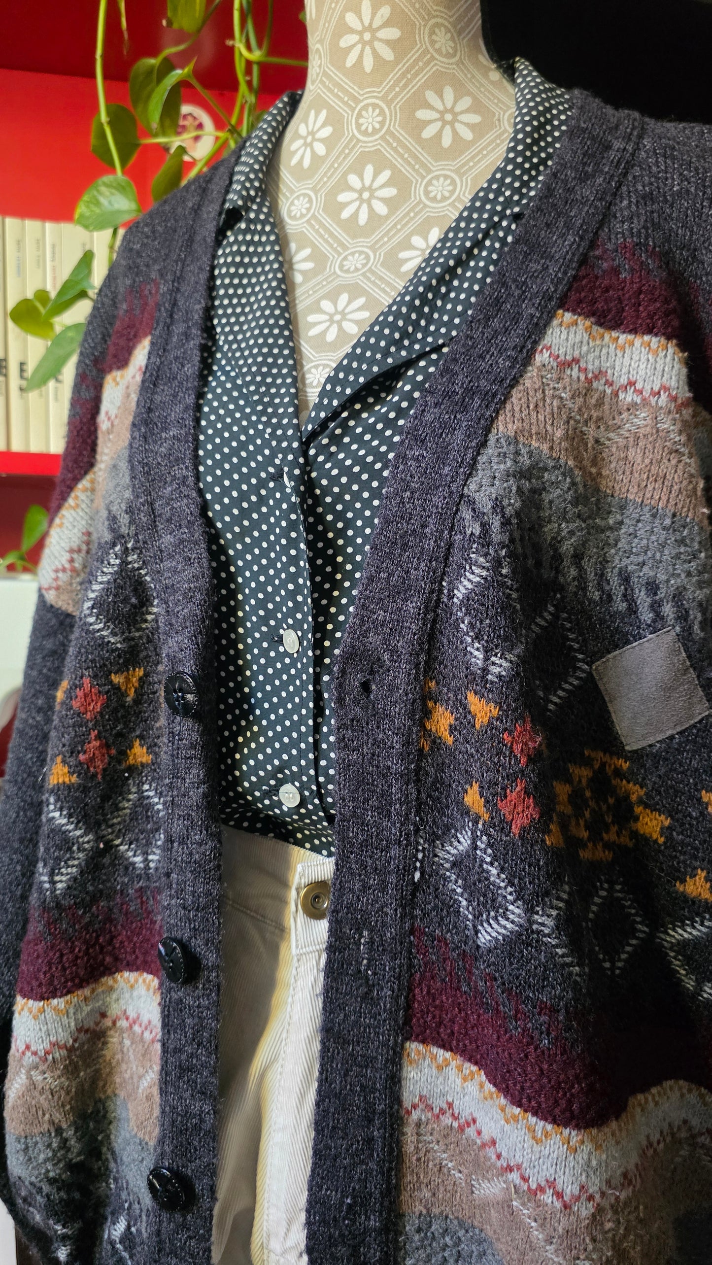 Cardigan oversize misto lana