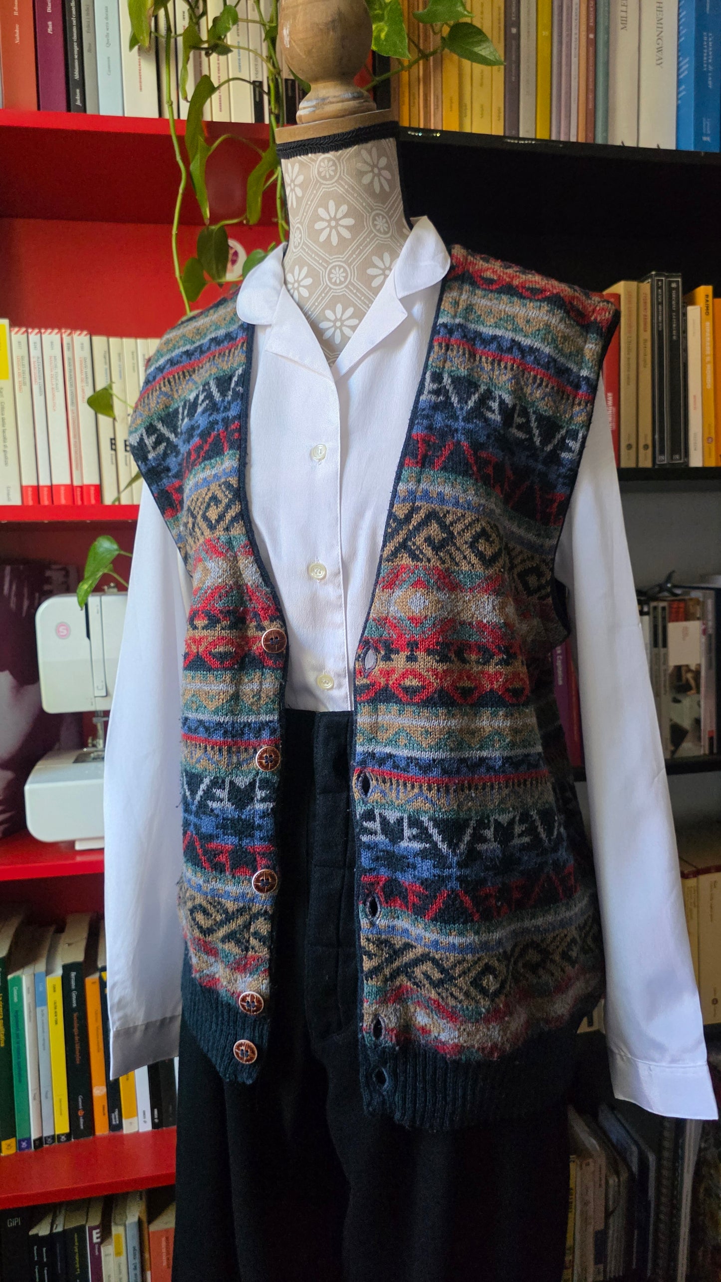 Gilet in misto lana coloratissimo