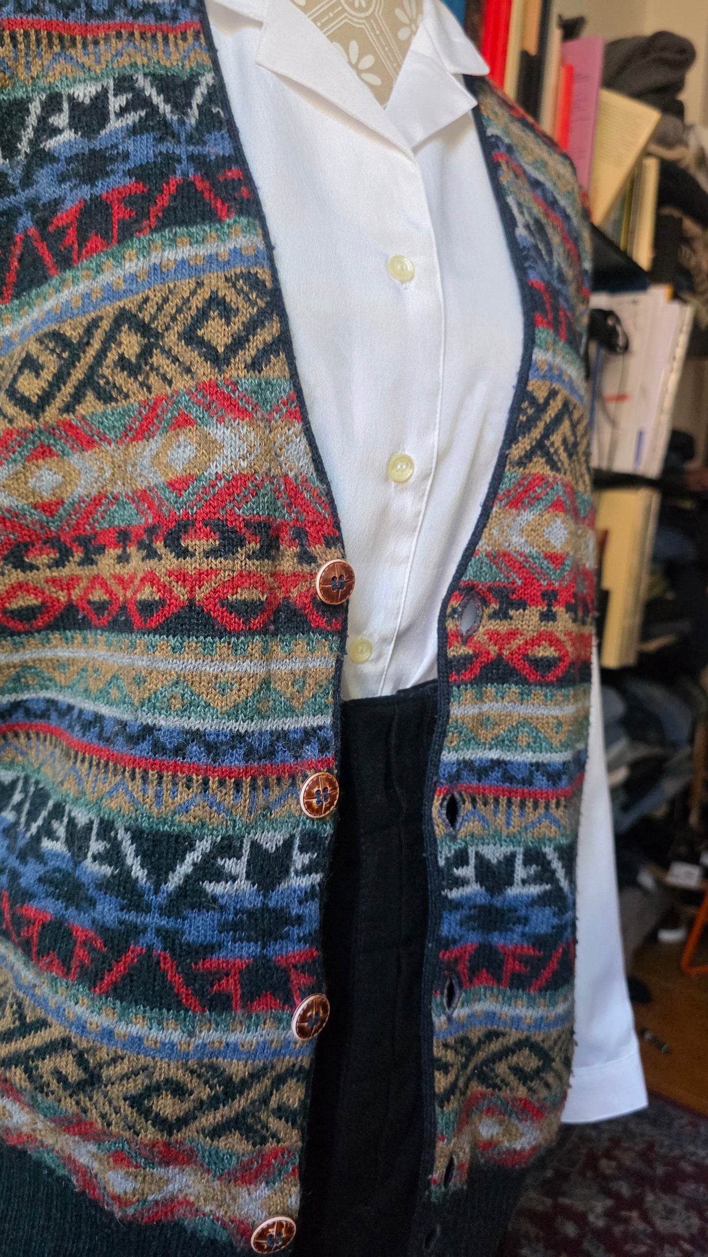 Gilet in misto lana coloratissimo