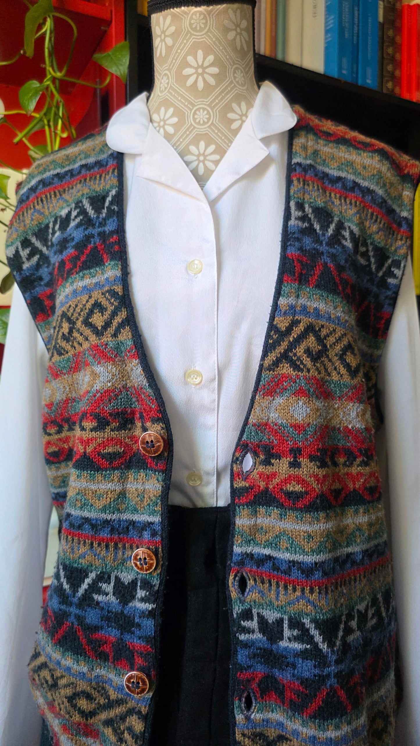 Gilet in misto lana coloratissimo