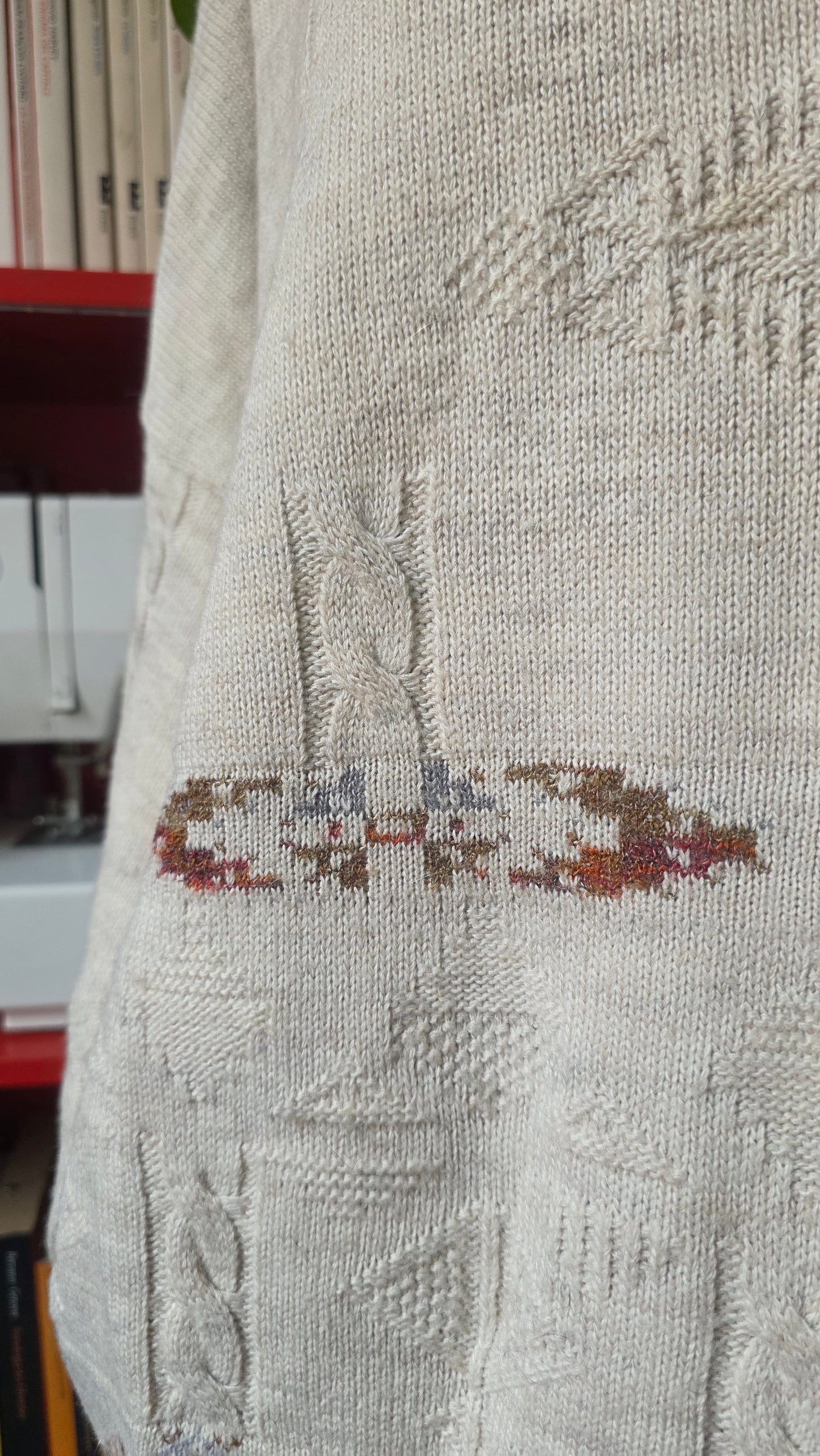 Maglione panna in lana