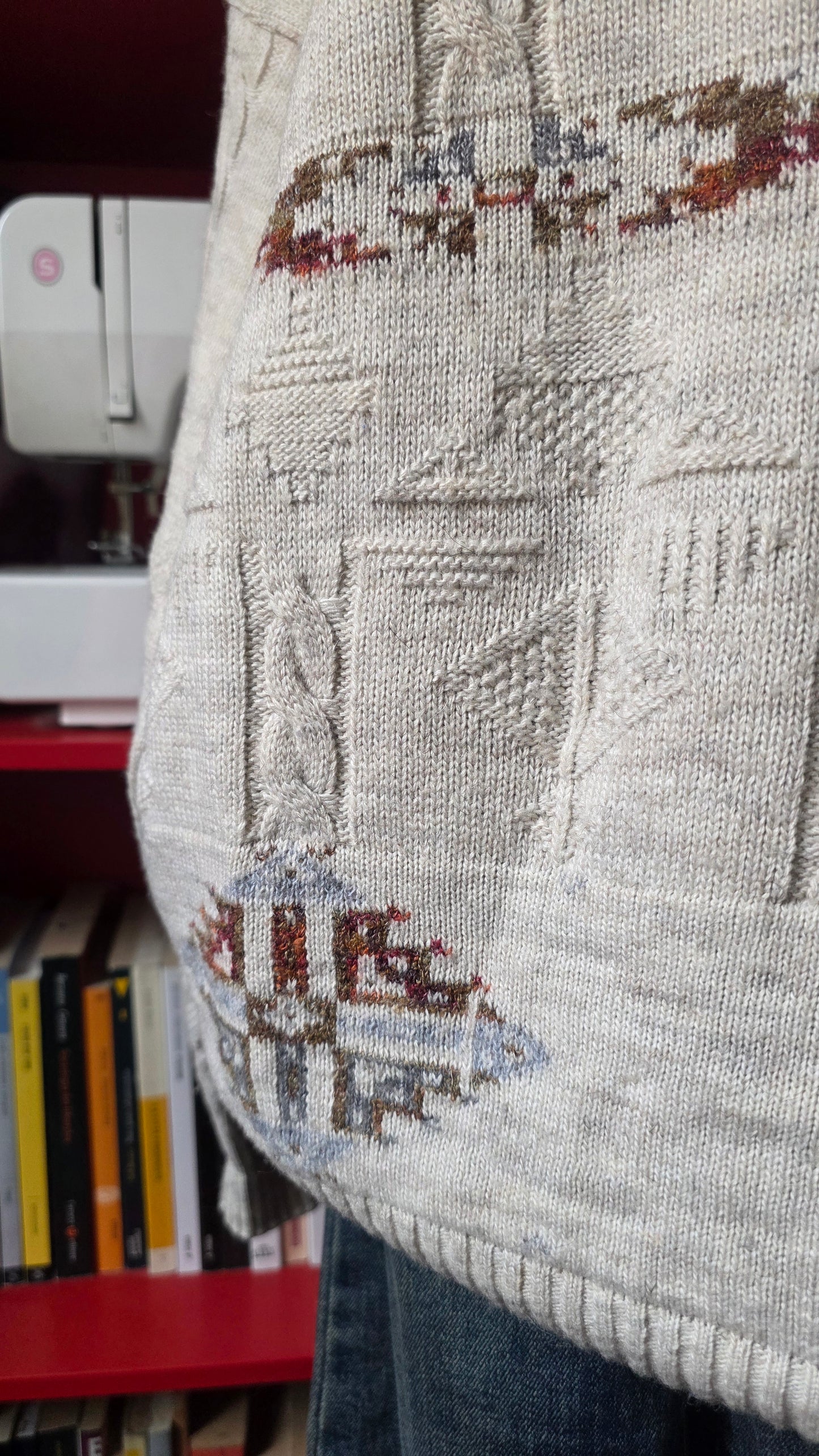 Maglione panna in lana