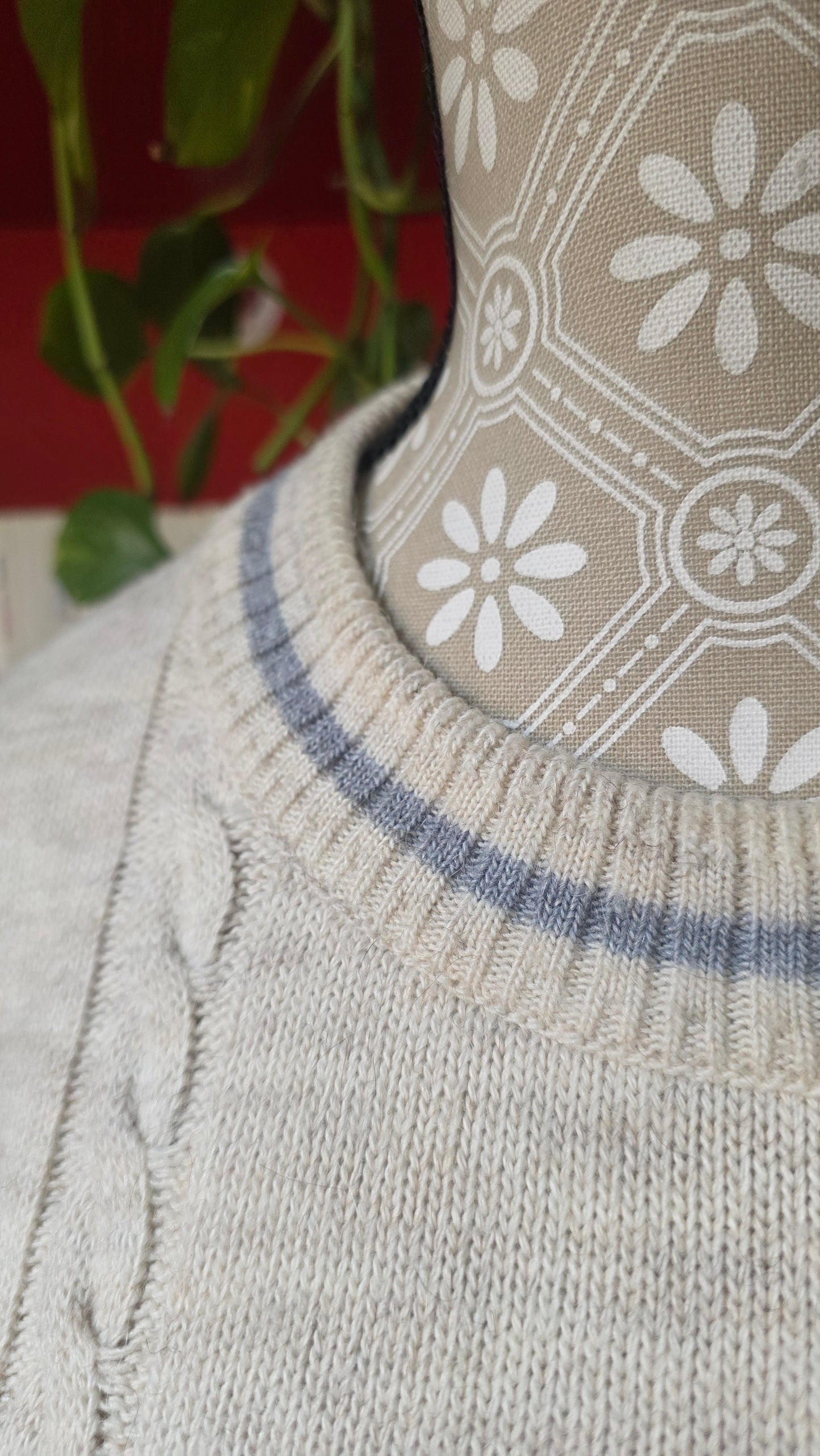 Maglione panna in lana