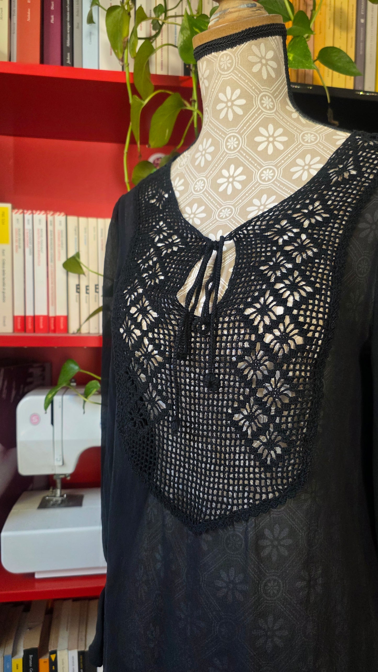 Camicia in seta nera