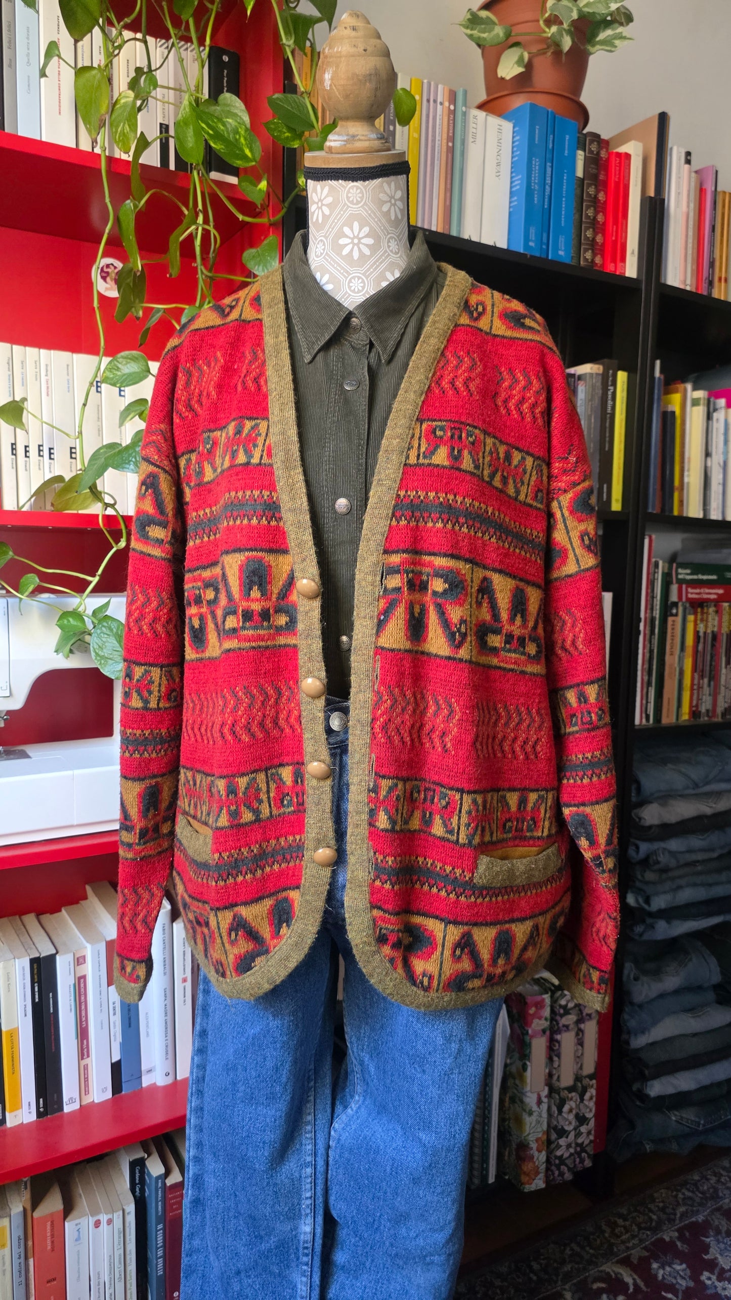 Cardigan rosso