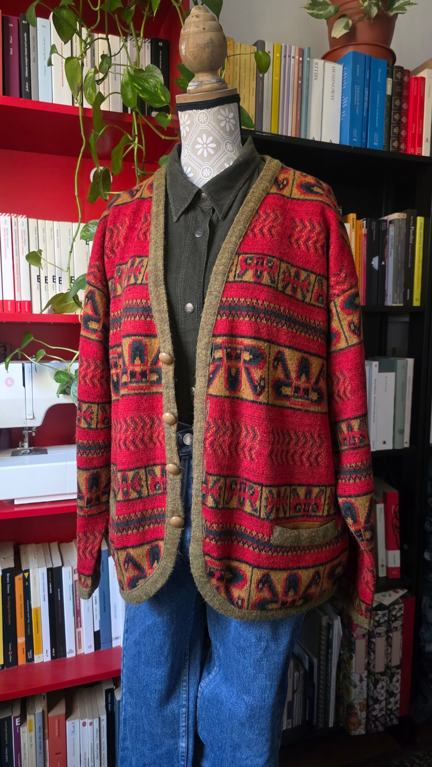 Cardigan rosso