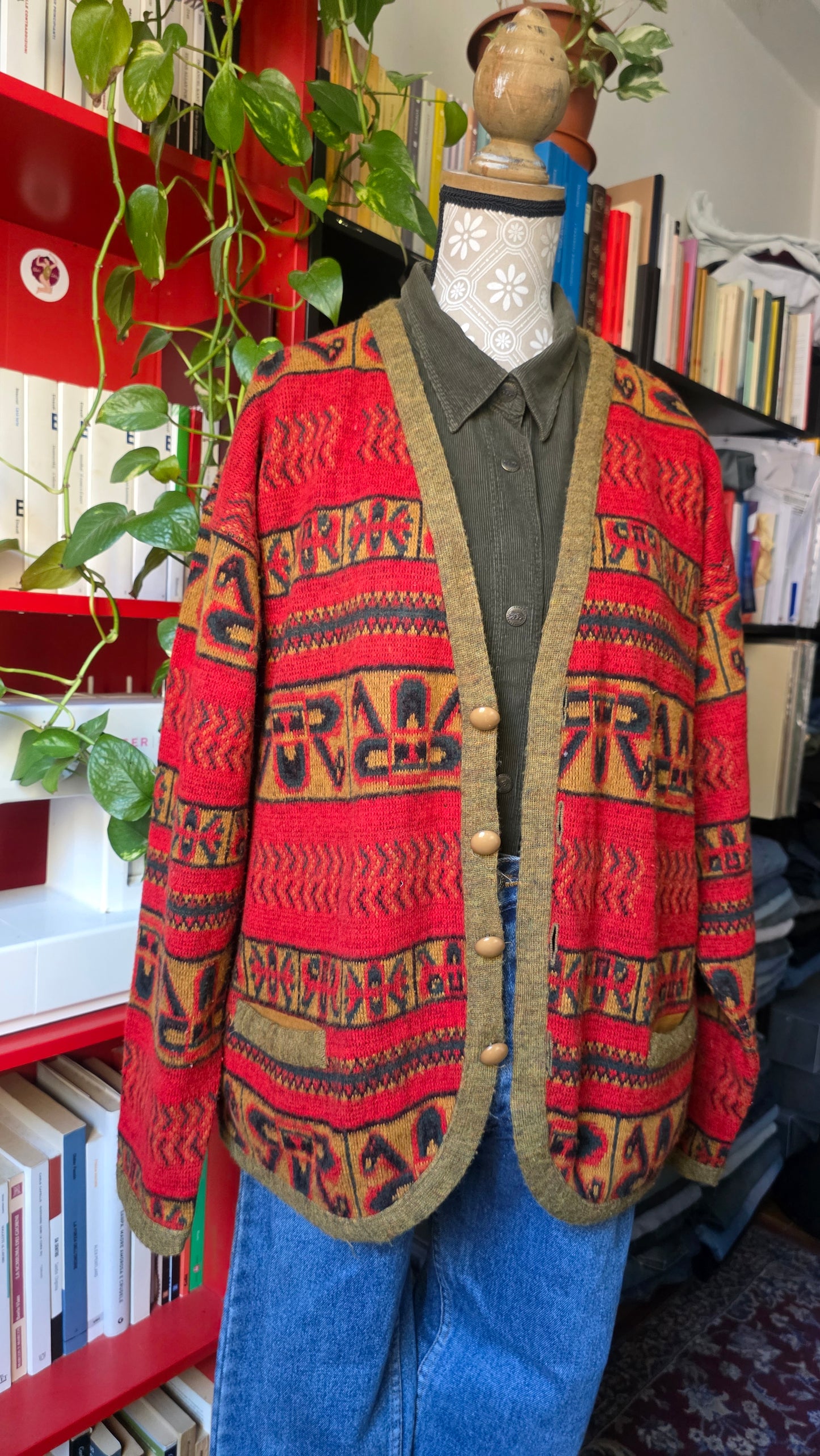Cardigan rosso