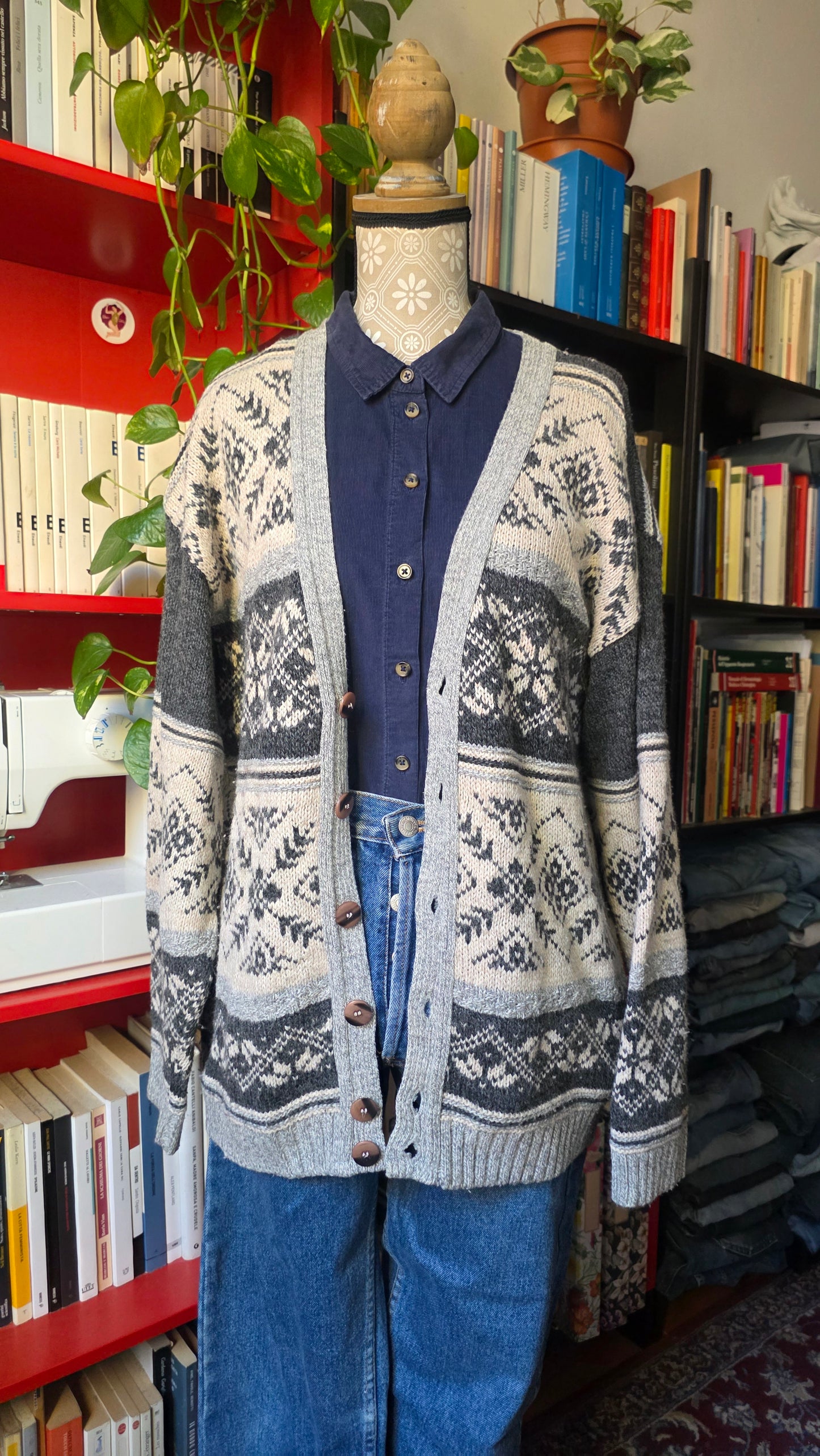 Cardigan in misto lana