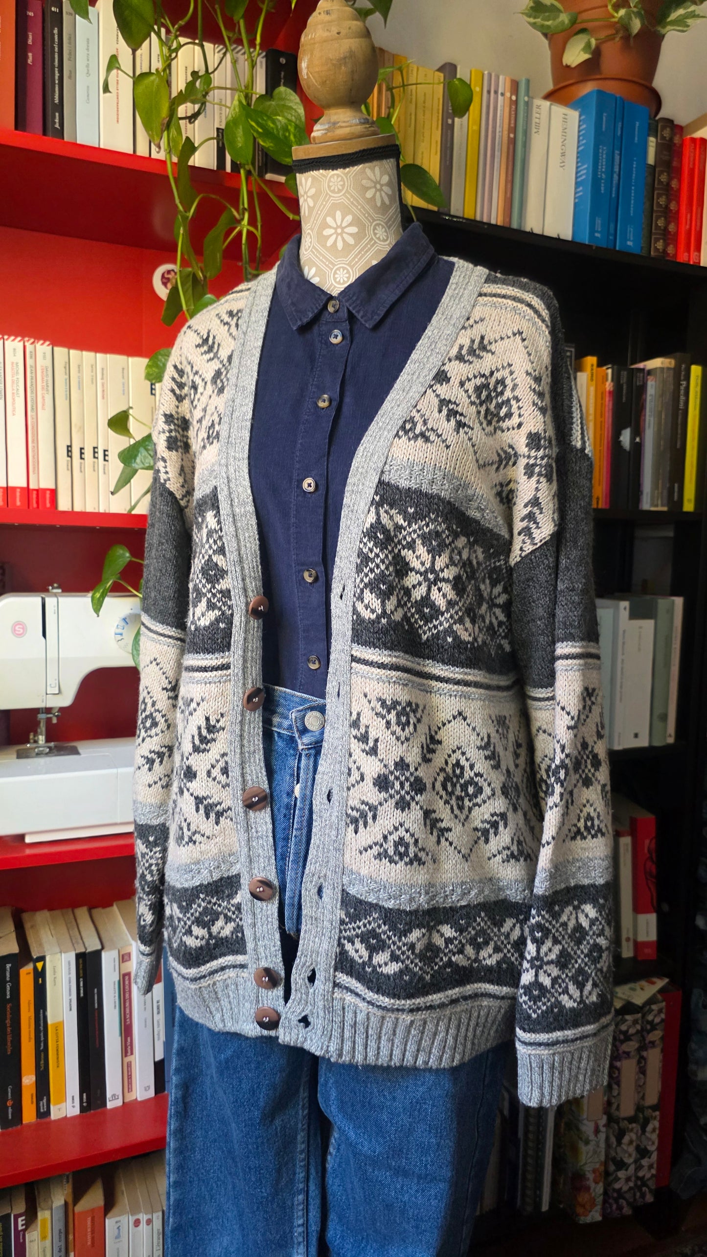 Cardigan in misto lana