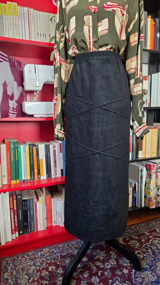 Gonna longuette nera