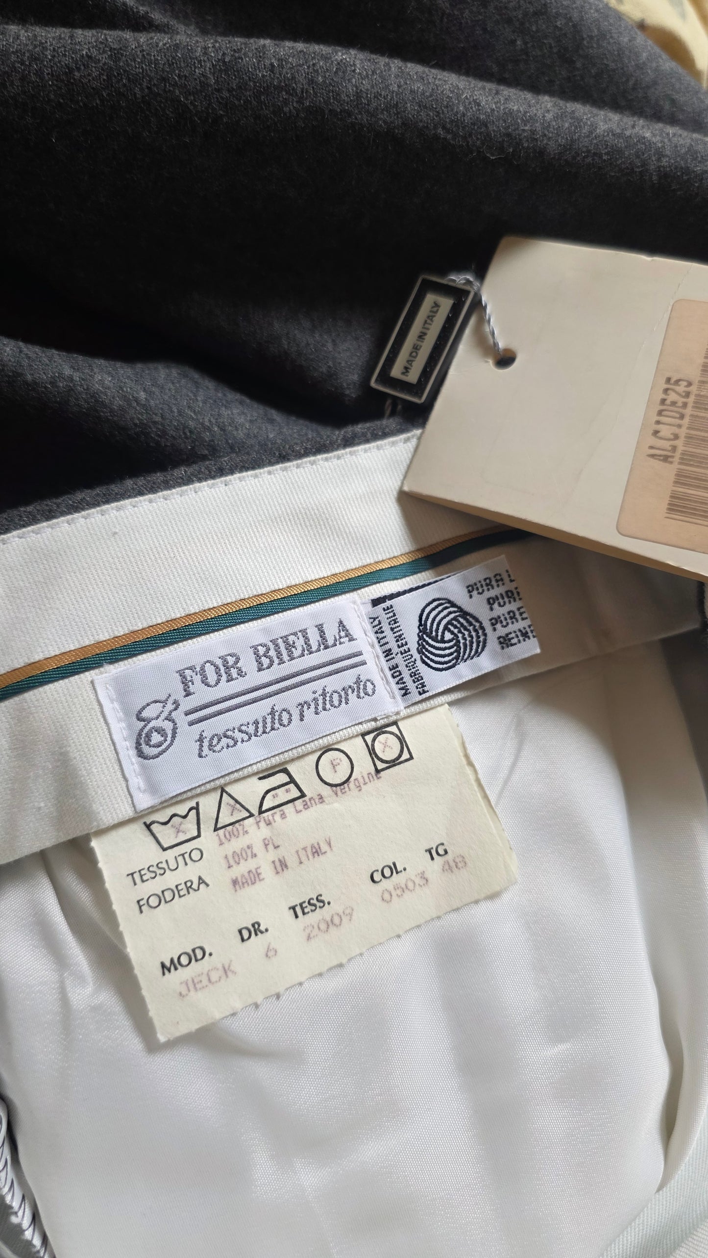 Pantaloni da sogno #2 Lorenzo Grimaldi grigio chiaro