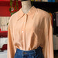 Camicia pura seta pesca