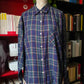 Camicia tartan blu