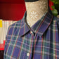 Camicia tartan blu
