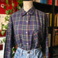 Camicia tartan blu