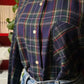Camicia tartan blu