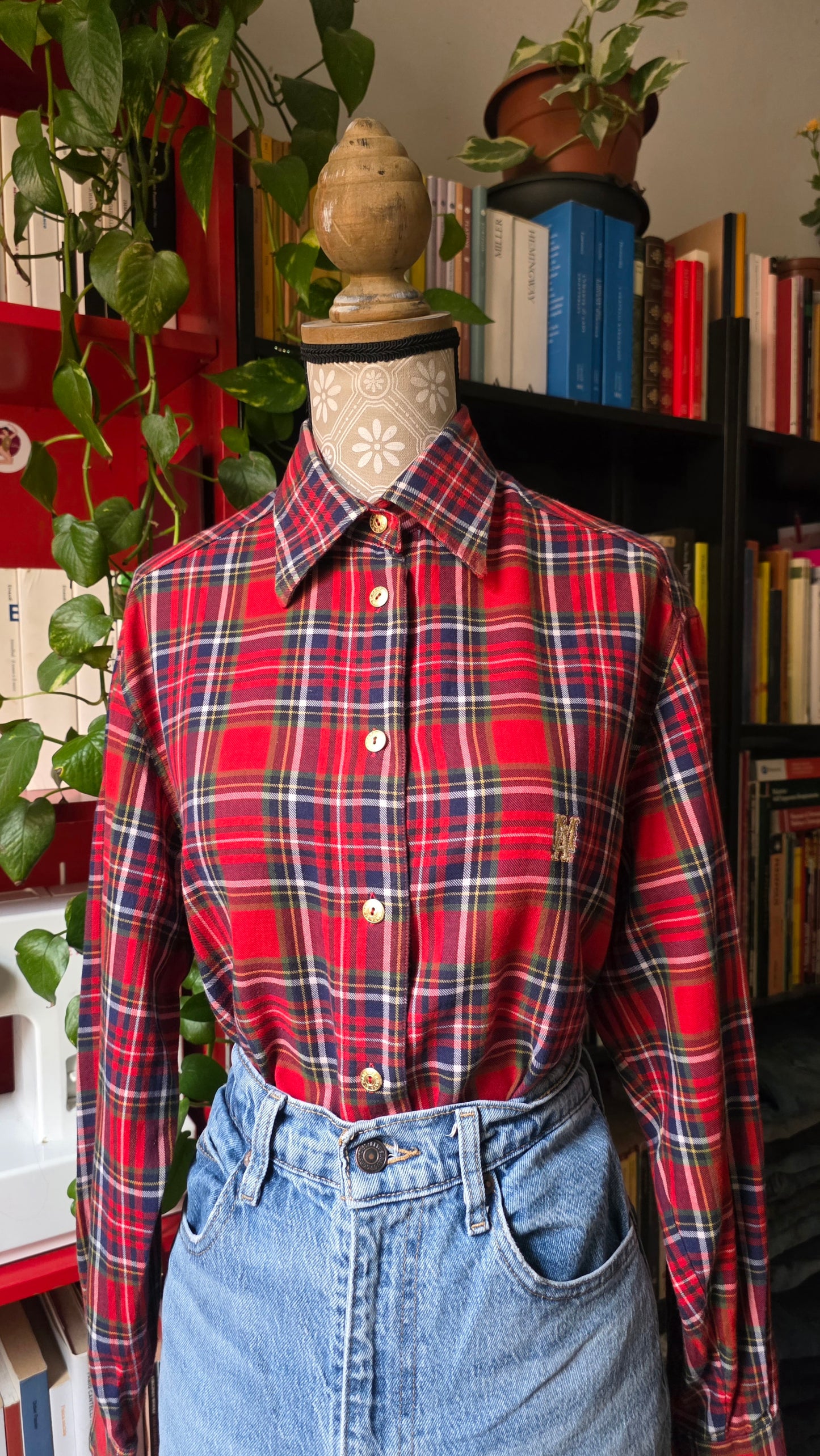 Camicia tartan rossa