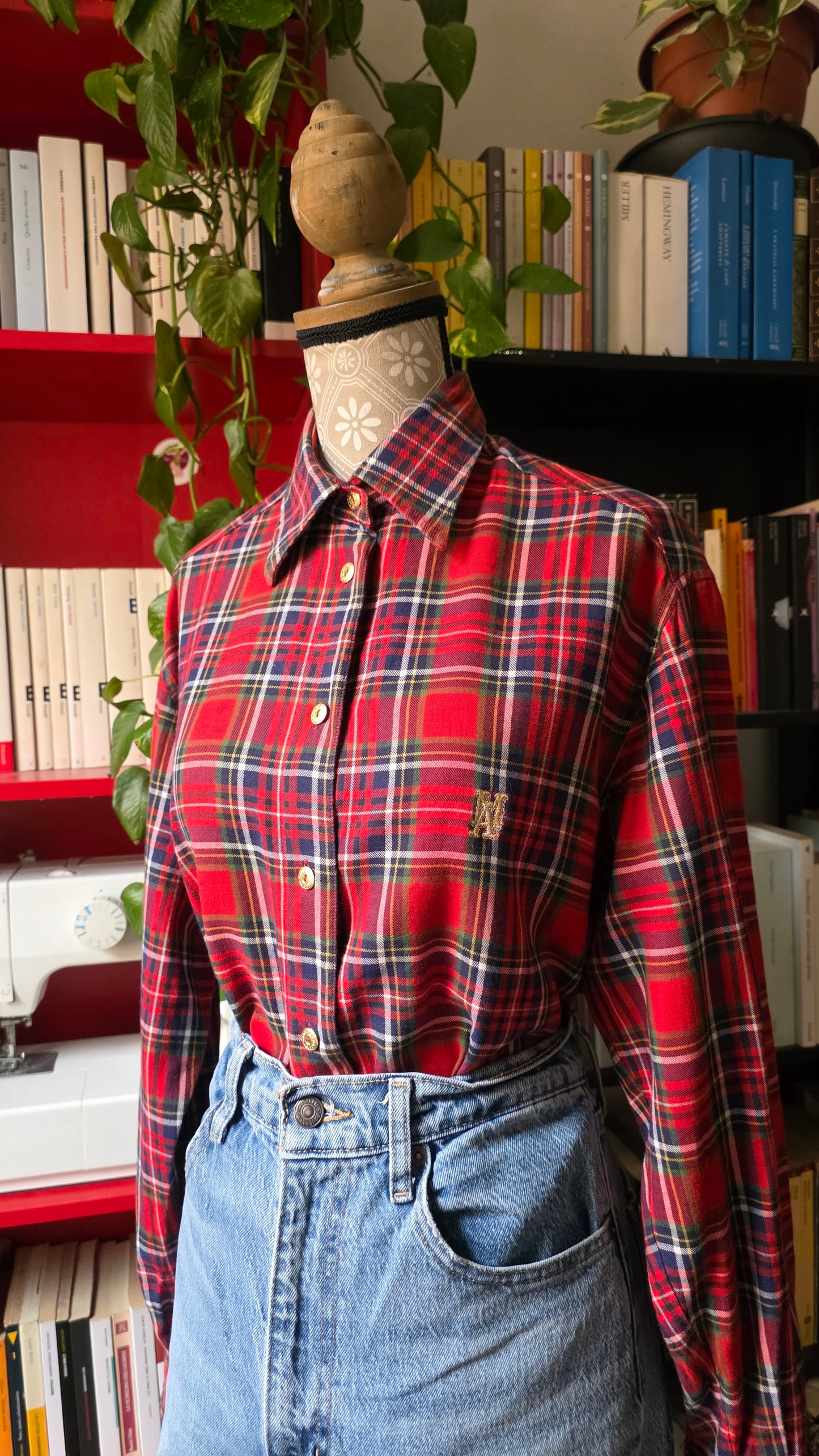 Camicia tartan rossa