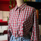 Camicia quadretti rosso verde
