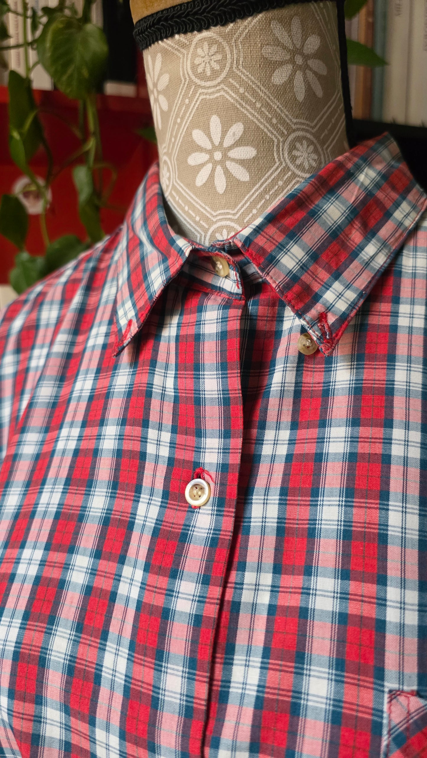 Camicia quadretti rosso verde