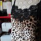 Slip dress animalier