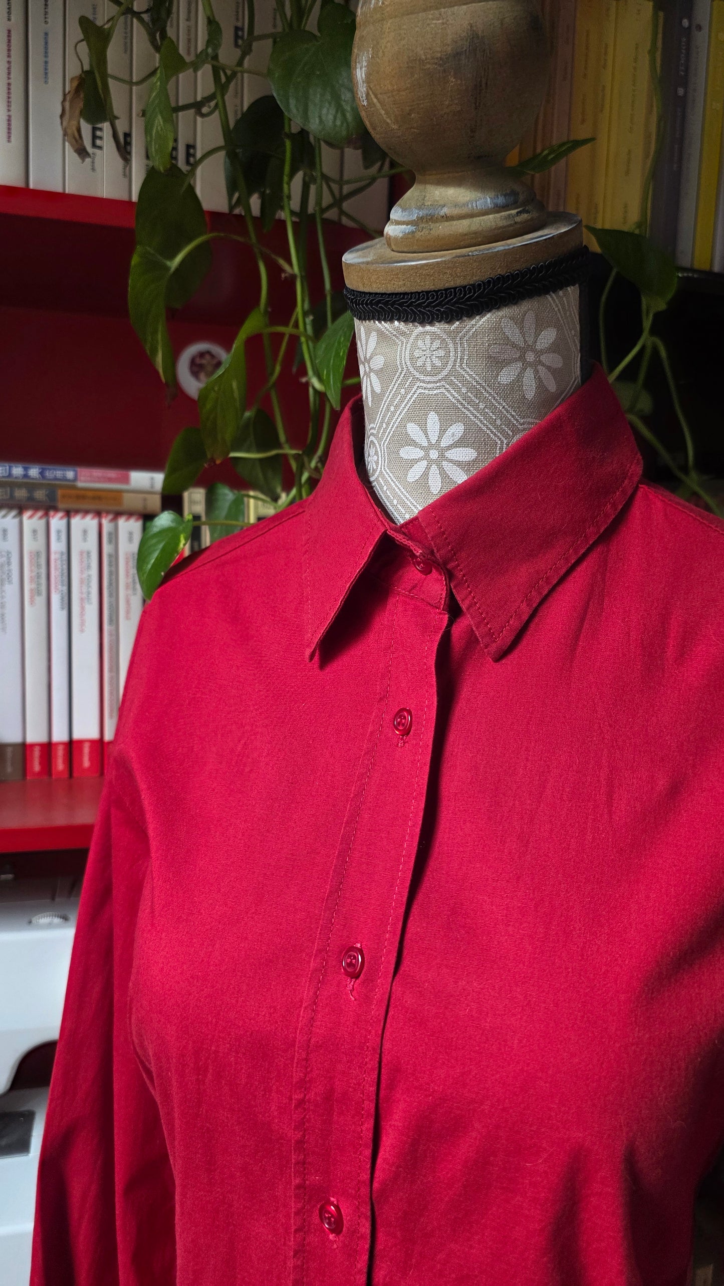 Camicia rossa in cotone