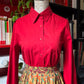Camicia rossa in cotone