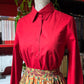 Camicia rossa in cotone