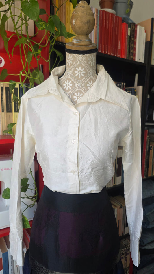 Camicia in cotone satin