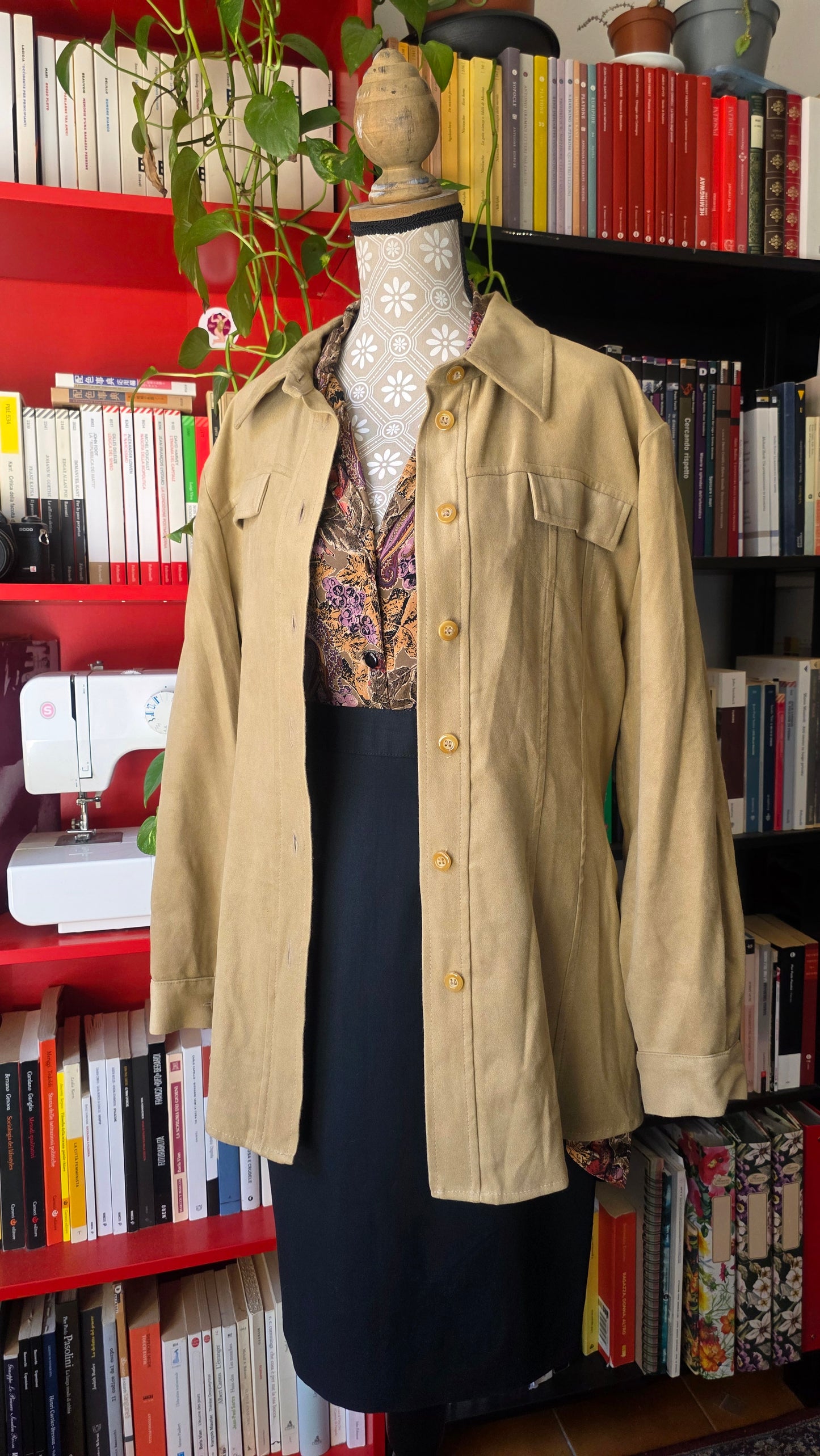 Giacchetta camicia simil camoscio #2