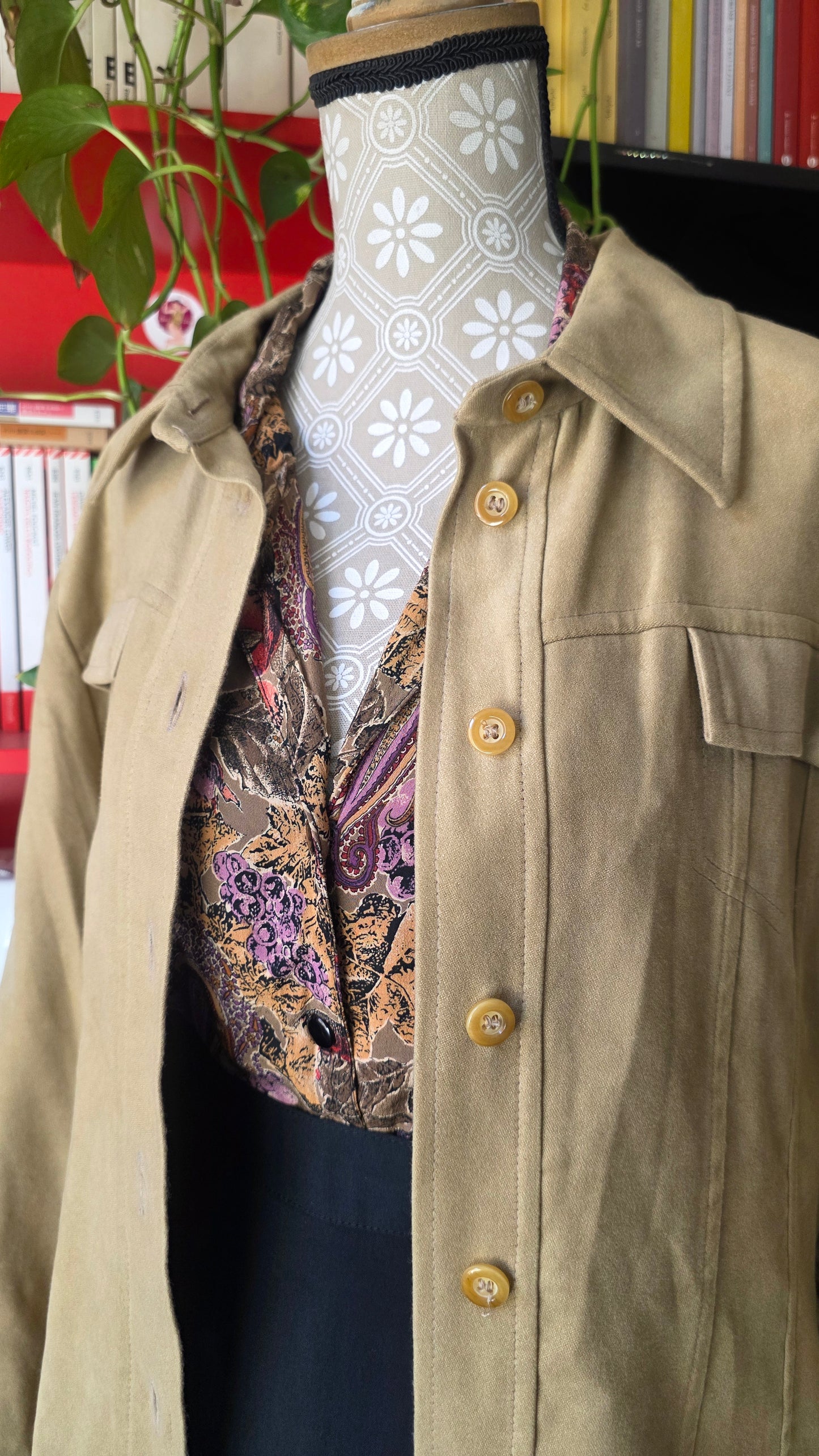 Giacchetta camicia simil camoscio #2