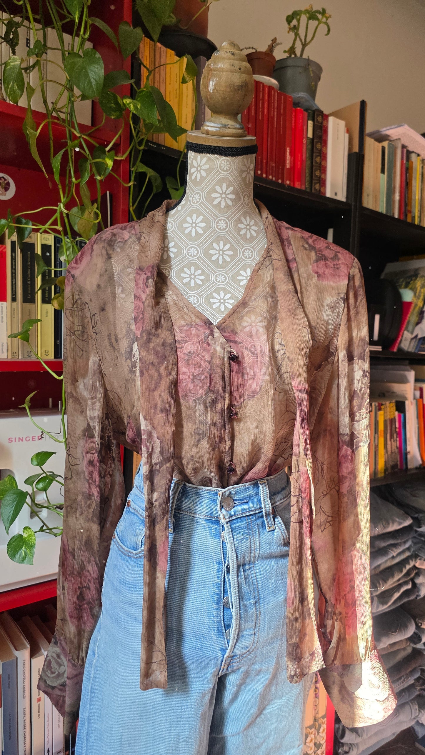 Camicia in seta Elena mirò