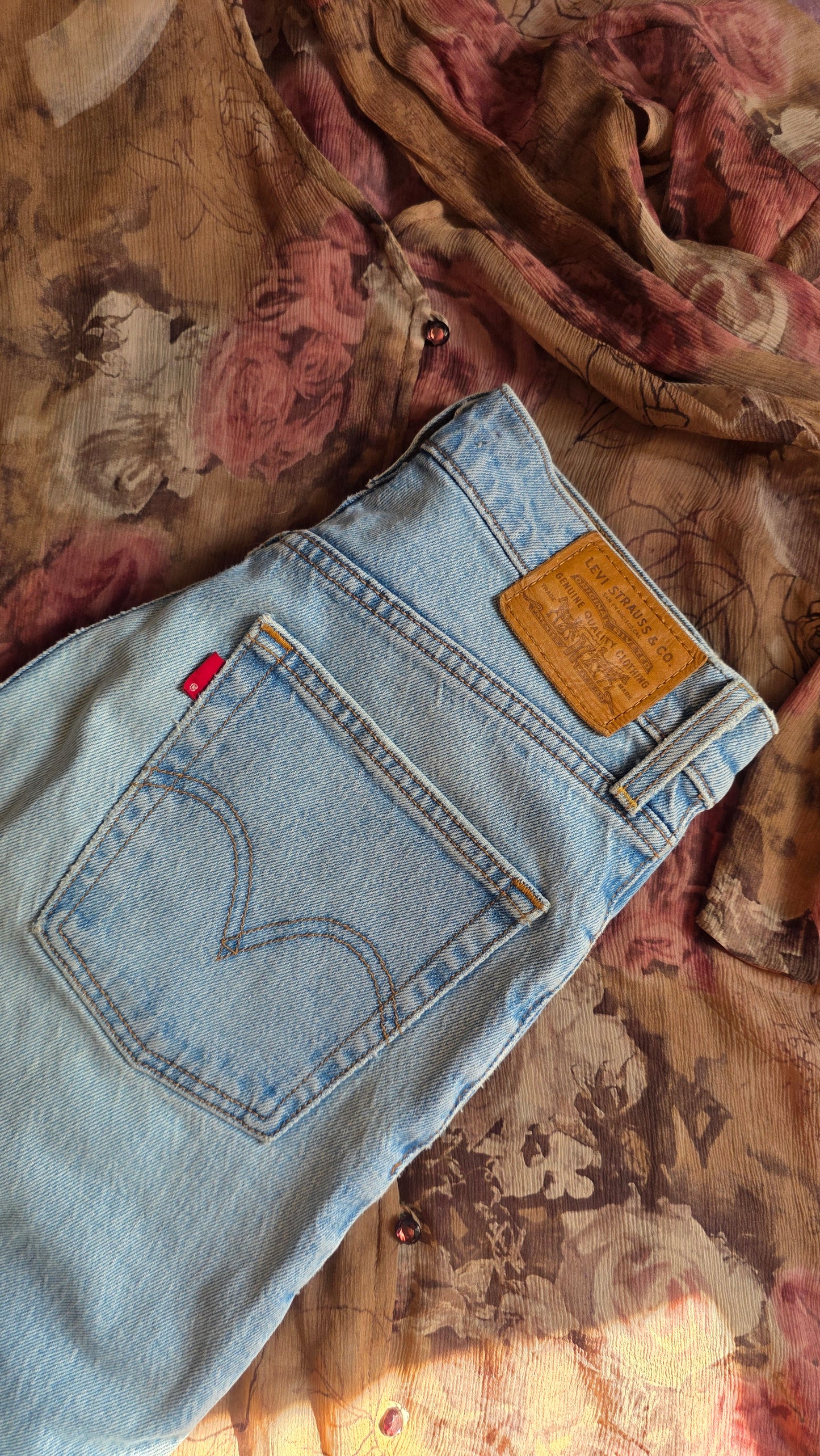 Jeans levi's ribcage crop flare