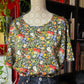 Maglia crop in cotone prato