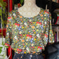 Maglia crop in cotone prato