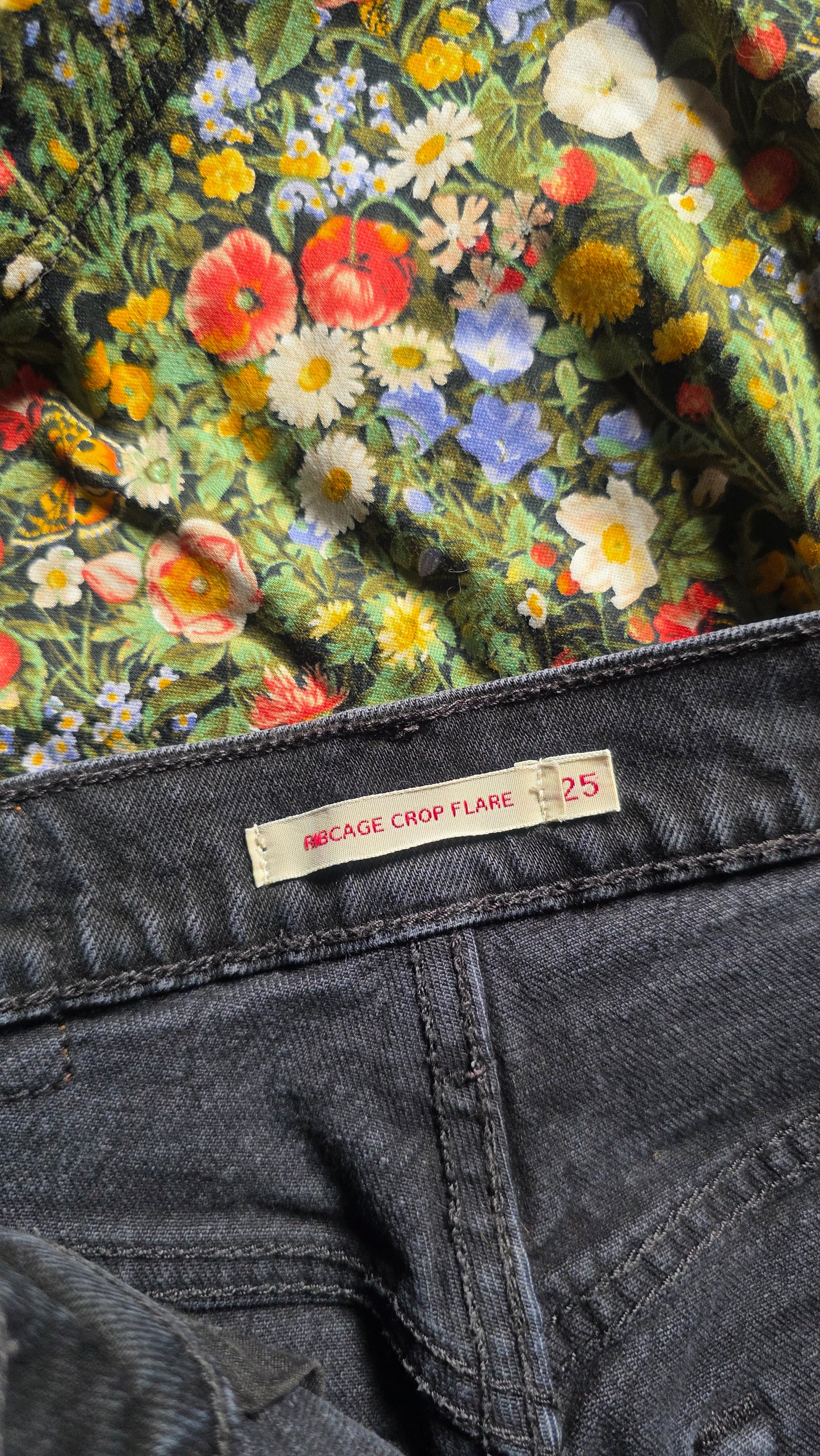 Jeans levi's ribcage crop flare