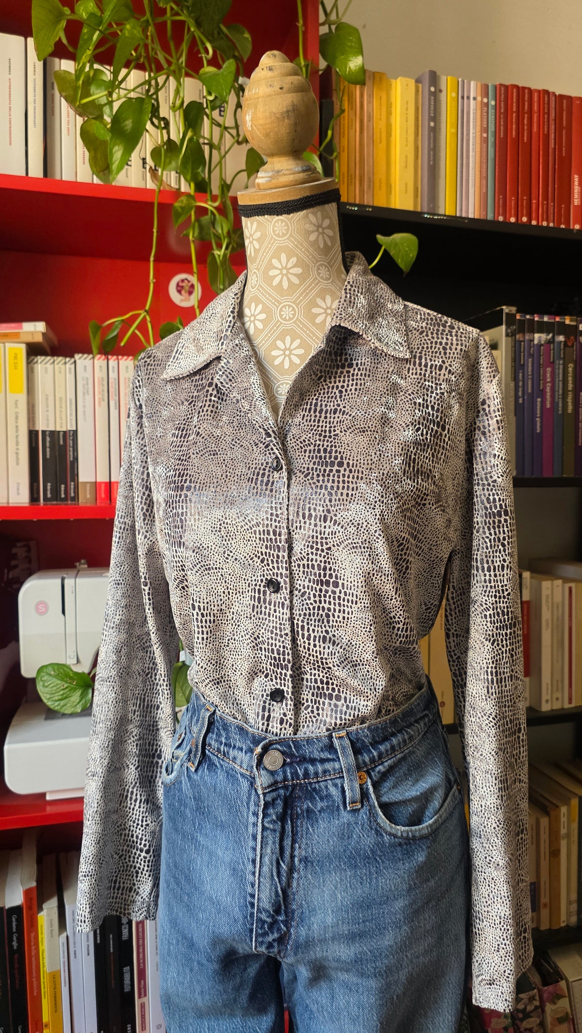 Camicia sartoriale animalier