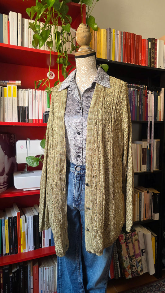 Cardigan Oliver oro lurex