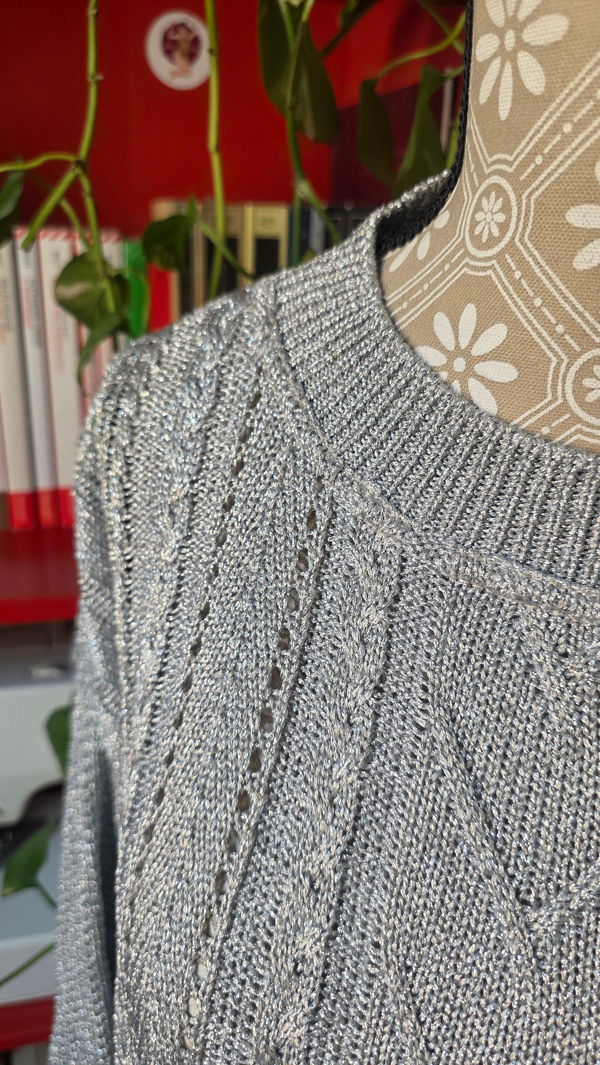 Maglione Onyx lurex argento