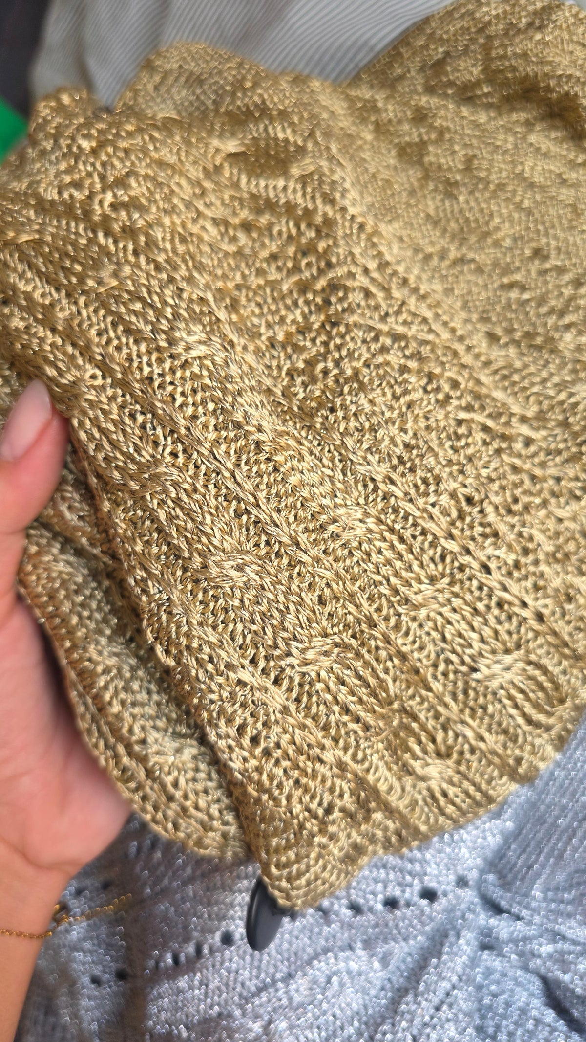 Cardigan Oliver oro lurex