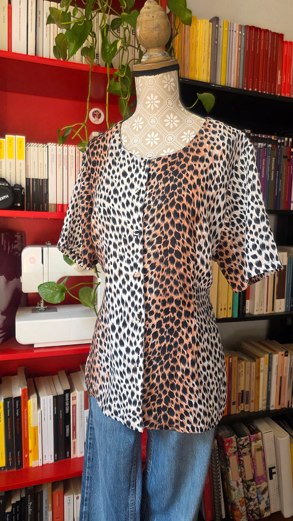 Camicia animalier maniche corte