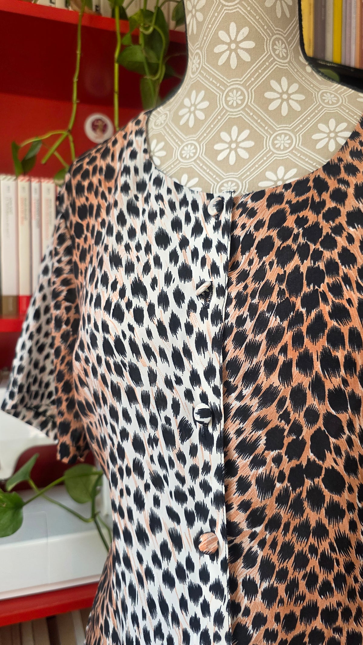Camicia animalier maniche corte