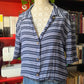 Camicia a righe blu e azzurra